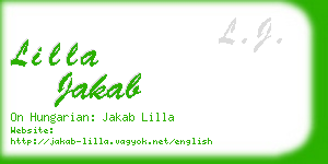 lilla jakab business card